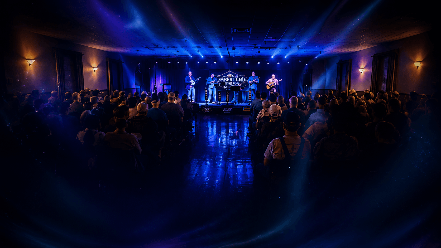 Cumberland Mountain Music Show stage and audience